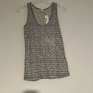 j crew sunlit sequin tank top